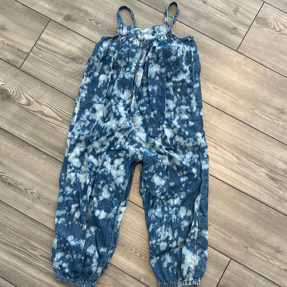 Denim Kids Tie-Dye Jumpsuit